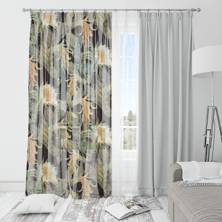 品牌原創印花窗紗 HC1116 黑夜中的希望