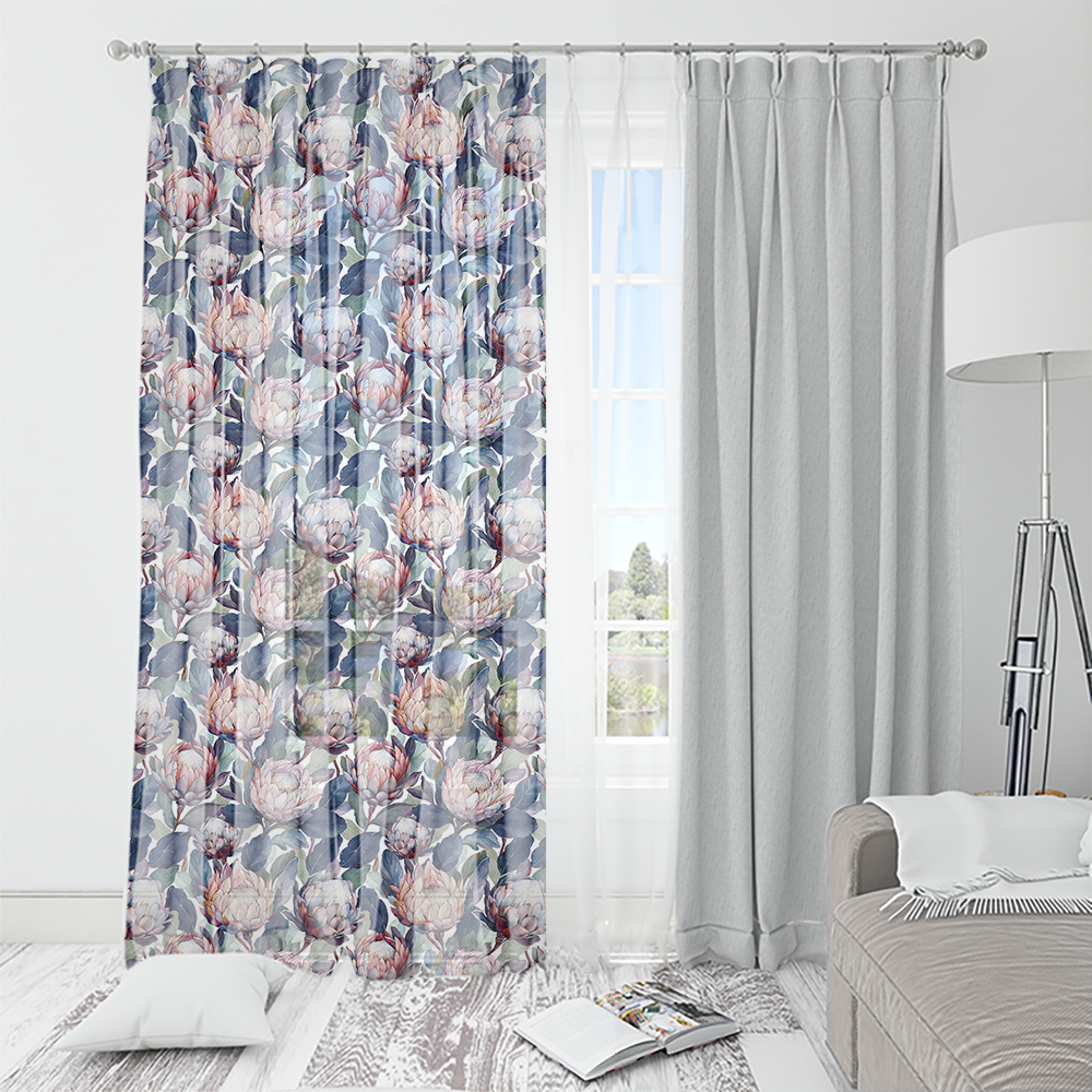 HC印花窗紗 HC7006  Protea 帝王花