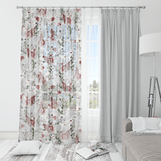 HC印花窗紗 HC7007 Whispering Tulips 雲影鬱香