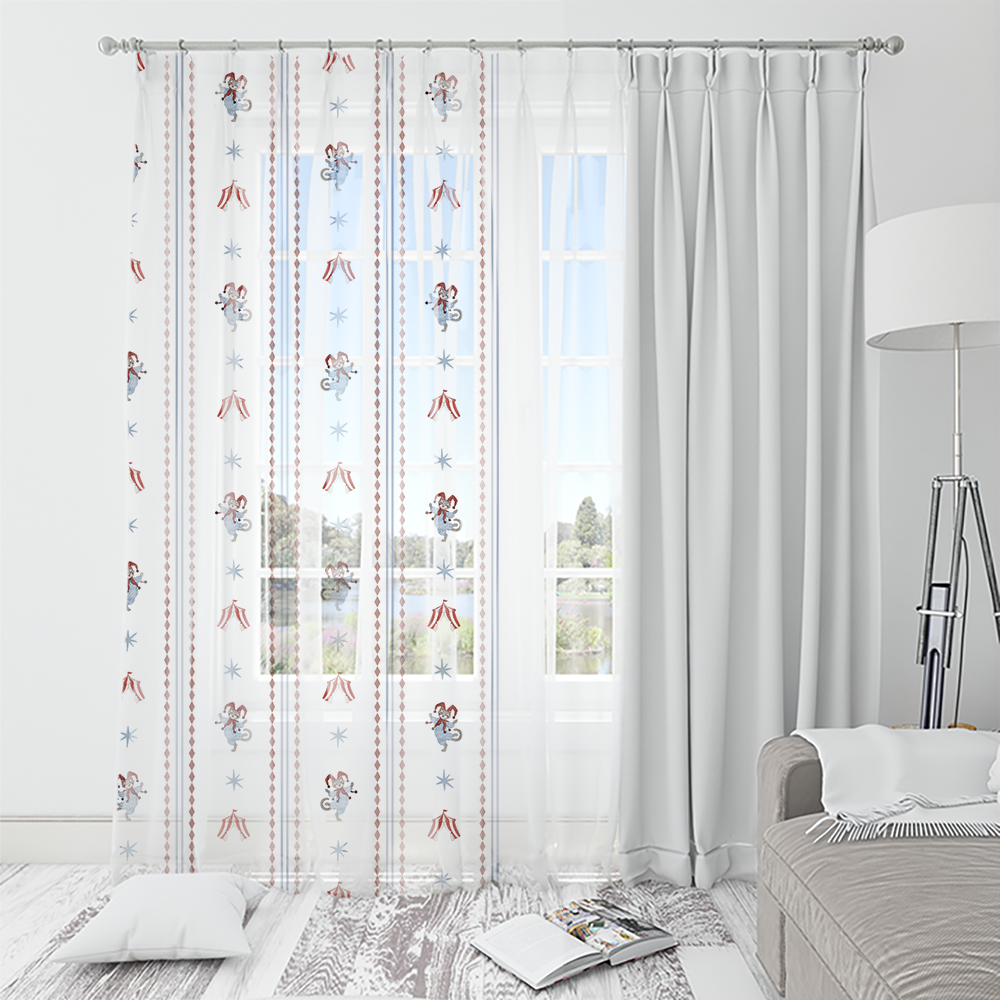 HC印花窗紗 HC7008E 馬戲團系列-星光謝幕