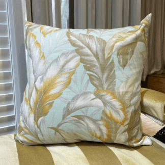 抱枕套-台灣家飾布-印花熱帶芭蕉葉