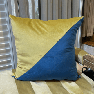 抱枕套-台灣家飾布-撞色三角圖案絨布