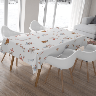 HC印花桌巾 HC7008A 馬戲團系列-明星遊行