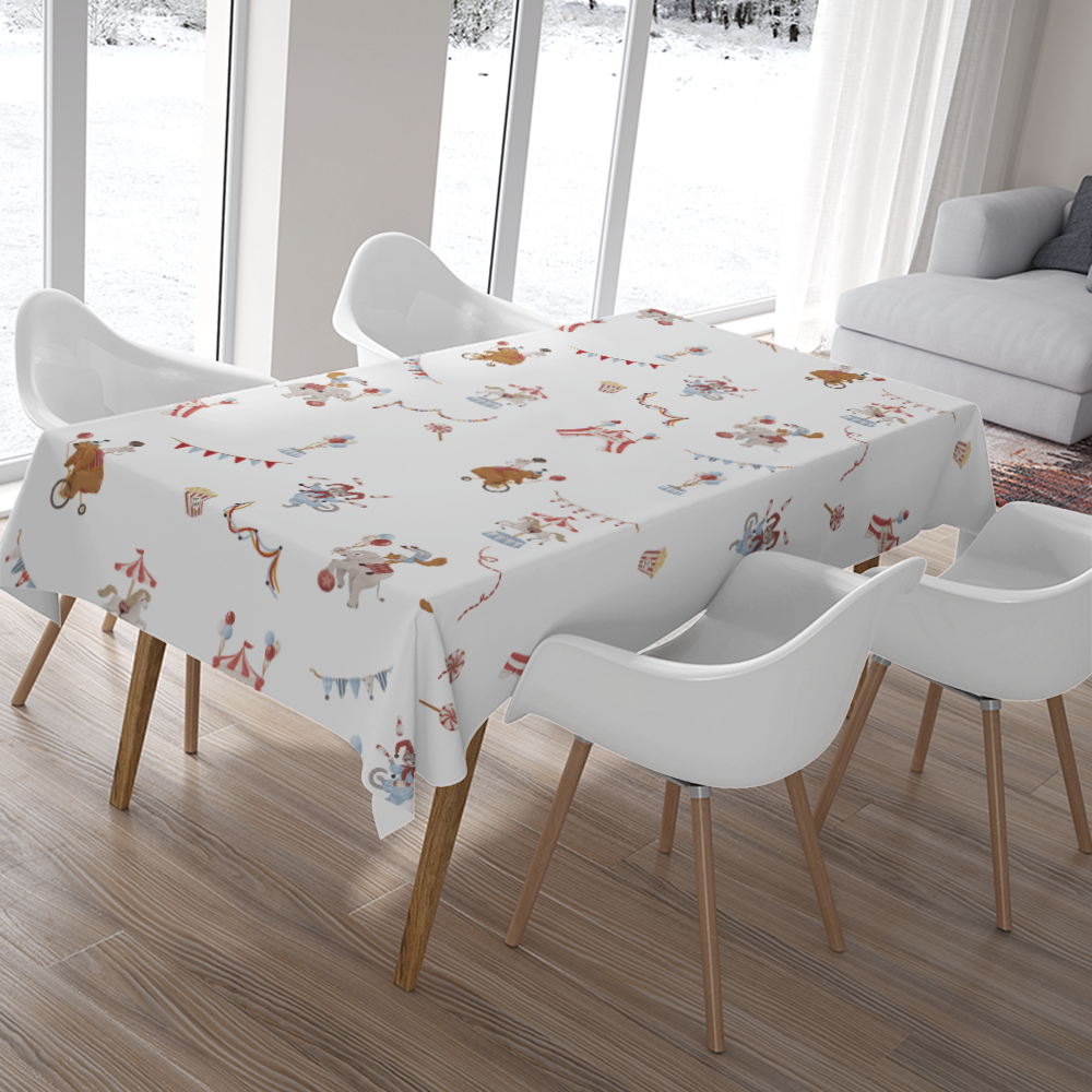 HC印花桌巾 HC7008A 馬戲團系列-明星遊行