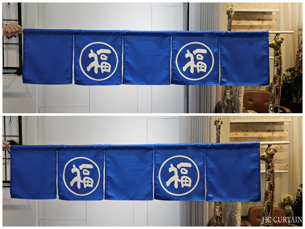 印刷窗簾 餐飲穿管簾(防焰)