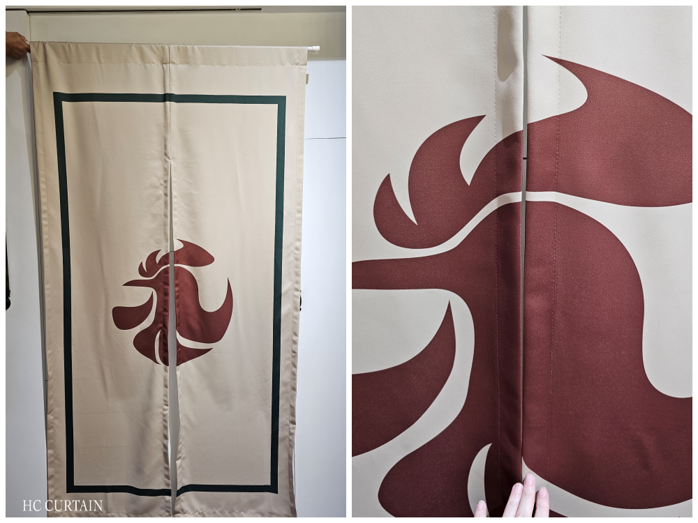 印刷窗簾 韓食穿管簾(防焰)