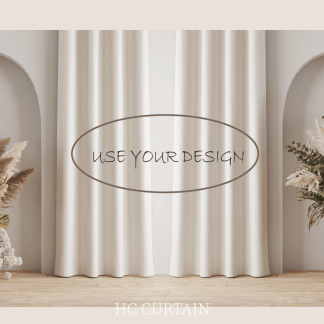 HC28-0來圖印刷 窗簾 2片/組